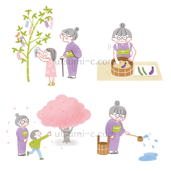 おばあちゃんのイラスト