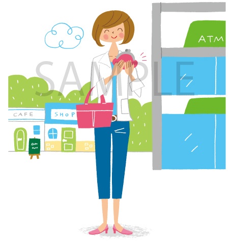 女性　主婦　イラスト