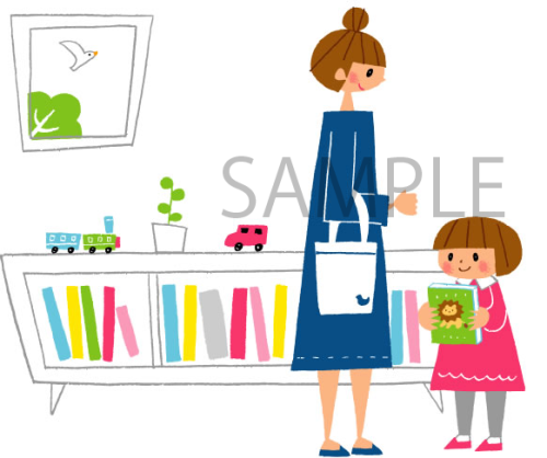 親子のイラスト